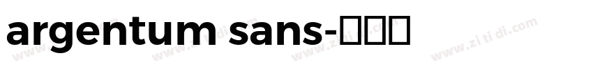 argentum sans字体转换